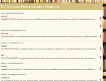 Tablet Screenshot of mensajes-pensamientos.blogspot.com