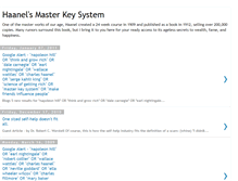 Tablet Screenshot of hannel-masterkeysystem.blogspot.com