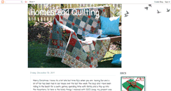 Desktop Screenshot of homesteadquilting.blogspot.com