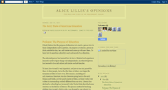 Desktop Screenshot of alicelillieandher.blogspot.com