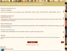 Tablet Screenshot of lendoeescrevendonaalfabetizacao.blogspot.com