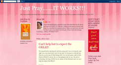 Desktop Screenshot of justprayitworks.blogspot.com