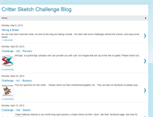 Tablet Screenshot of critterchallengeblog.blogspot.com