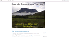 Desktop Screenshot of desarrollosostenibleparavenezuela.blogspot.com