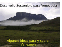 Tablet Screenshot of desarrollosostenibleparavenezuela.blogspot.com