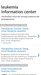 Mobile Screenshot of indah-leukimiainformationcenter.blogspot.com