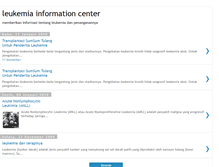 Tablet Screenshot of indah-leukimiainformationcenter.blogspot.com