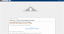 Desktop Screenshot of fifa11onlinecrack.blogspot.com