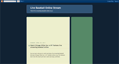 Desktop Screenshot of livebaseballnet.blogspot.com