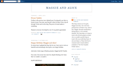 Desktop Screenshot of maggieandalice.blogspot.com