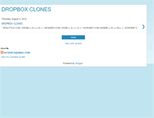 Tablet Screenshot of a41202813-dropbox-clones.blogspot.com