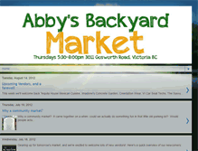 Tablet Screenshot of abbysbackyardmarket.blogspot.com