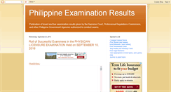 Desktop Screenshot of philexamresults.blogspot.com