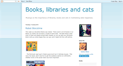 Desktop Screenshot of bookslibrariescats.blogspot.com