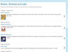 Tablet Screenshot of bookslibrariescats.blogspot.com