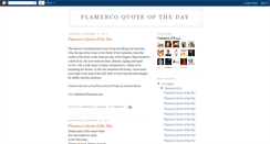 Desktop Screenshot of flamencoquoteoftheday.blogspot.com