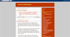 Desktop Screenshot of fearofredplanet.blogspot.com