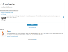 Tablet Screenshot of colored-noise-colored-noise.blogspot.com