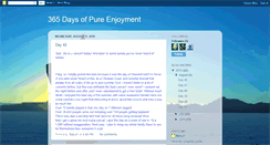 Desktop Screenshot of 365daysofpureenjoyment.blogspot.com