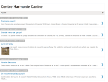 Tablet Screenshot of harmoniecanine.blogspot.com