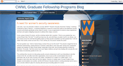 Desktop Screenshot of cwwlgraduatefellowshipprograms.blogspot.com