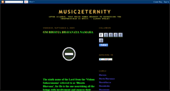 Desktop Screenshot of music2eternity.blogspot.com