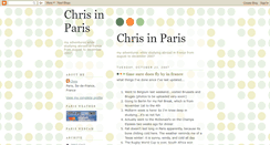 Desktop Screenshot of chrisparisblog.blogspot.com