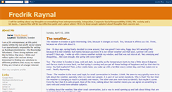 Desktop Screenshot of fredrikraynal.blogspot.com