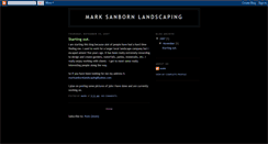 Desktop Screenshot of marksanbornlandscaping.blogspot.com