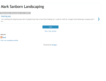 Tablet Screenshot of marksanbornlandscaping.blogspot.com