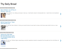 Tablet Screenshot of giveusthisdaythydailybread.blogspot.com