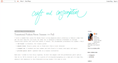 Desktop Screenshot of craftandconsumption.blogspot.com