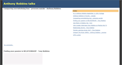 Desktop Screenshot of anthony-robbins.blogspot.com
