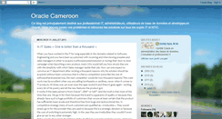 Desktop Screenshot of oraclecameroon.blogspot.com