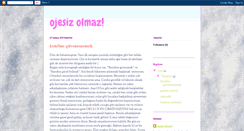 Desktop Screenshot of ojesizolmaz.blogspot.com