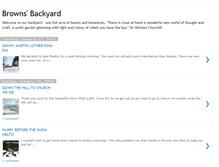 Tablet Screenshot of brownsbackyard.blogspot.com