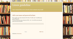 Desktop Screenshot of linux-guidelines.blogspot.com