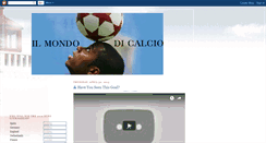 Desktop Screenshot of ilmondodicalcio.blogspot.com