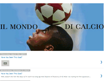 Tablet Screenshot of ilmondodicalcio.blogspot.com