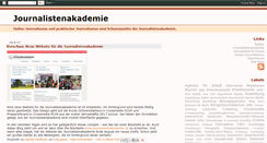 Desktop Screenshot of journalistenakademie.blogspot.com