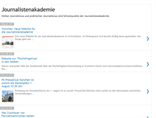 Tablet Screenshot of journalistenakademie.blogspot.com