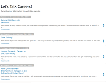 Tablet Screenshot of letstalkcareers.blogspot.com