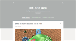 Desktop Screenshot of dialogo2000.blogspot.com