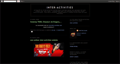 Desktop Screenshot of inter-activities.blogspot.com