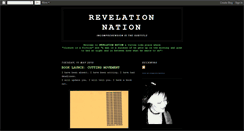 Desktop Screenshot of myrevelationnation.blogspot.com