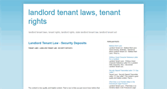 Desktop Screenshot of landlord-tenant-laws.blogspot.com