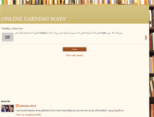 Tablet Screenshot of online-earning-ways-on-net.blogspot.com