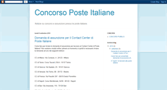 Desktop Screenshot of concorsoposteitaliane.blogspot.com