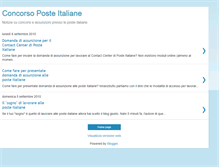 Tablet Screenshot of concorsoposteitaliane.blogspot.com