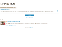 Tablet Screenshot of ideasforthelipsync.blogspot.com